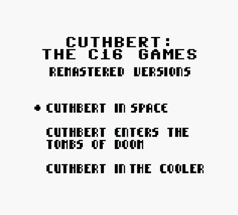 Cuthbert: The C16 Games Image