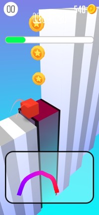 Draw Jump 3D : Bouncy Cube screenshot