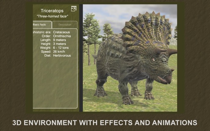 Explain 3D: Dinosaurs world - Jurassic encyclopedia. Watch and start walking with dinosaurs. screenshot