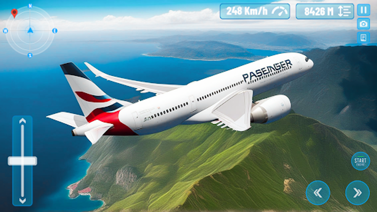 Airplane flight Simulator Game screenshot