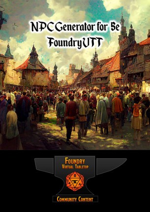 NPC Generator for 5e - Foundry VTT Module screenshot