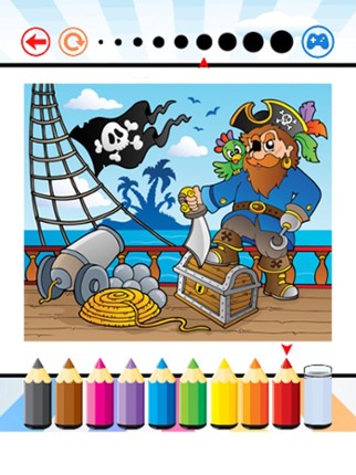 Pirate Coloring Book - Activities for Kids screenshot