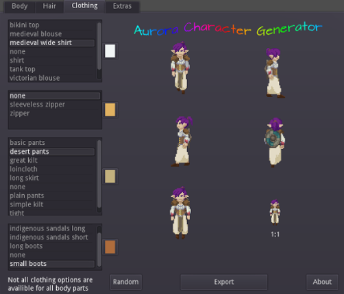 Aurora Character Generator Image