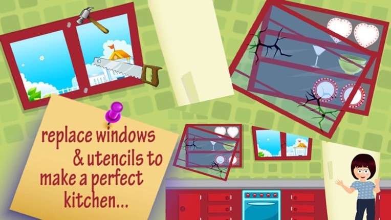 Fix It baby house - Girls House Fun, Cleaning &amp; Repariing Game screenshot