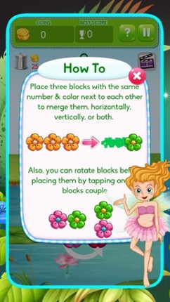 Flowerz Garden Merging - Link Color Match Puzzle screenshot