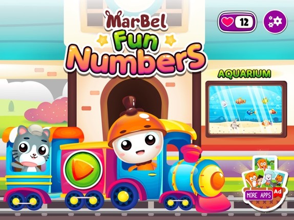 Fun Number Train Learning App screenshot