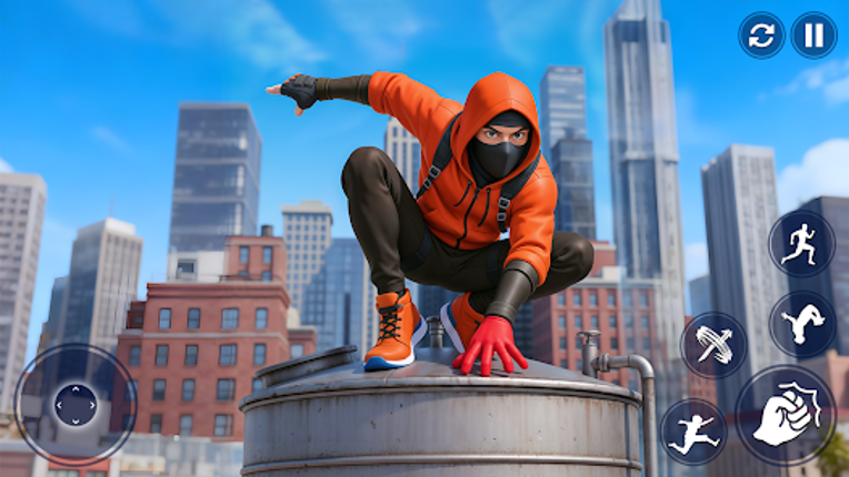 Flying Spider Hero City Action screenshot