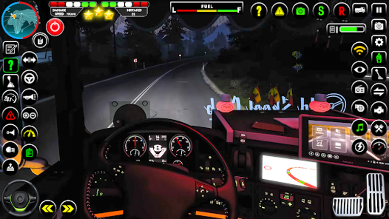 Real Truck Driving Cargo Truck Image