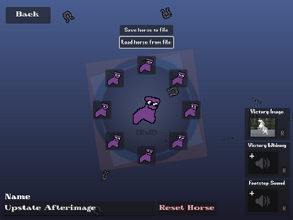 Horse Race Test Maker screenshot