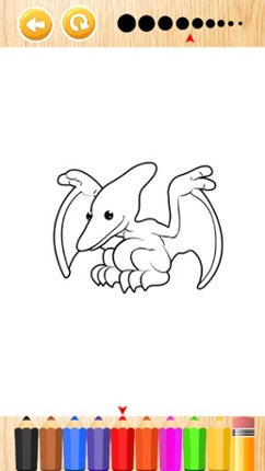 Little Dinosaur Coloring Pages Kids Painting Games screenshot