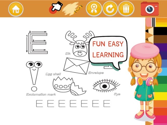 ABC Jigsaw Puzzle and Coloring screenshot