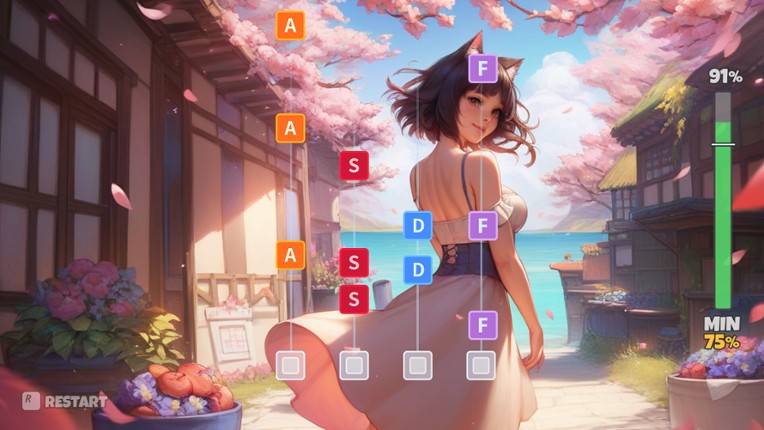 Catgirls Rhythm Game Image