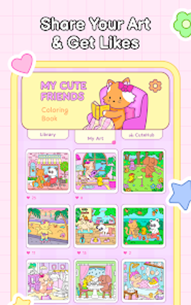 My Cute Friends: Coloring Book screenshot