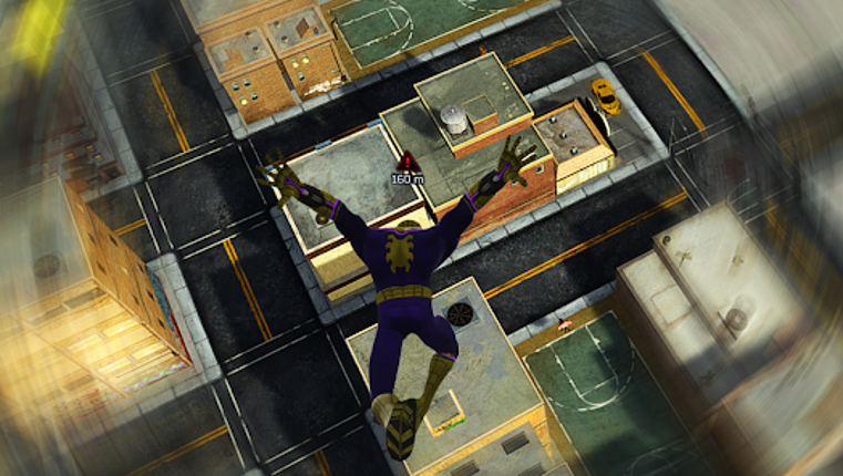Spider rope flying hero Image