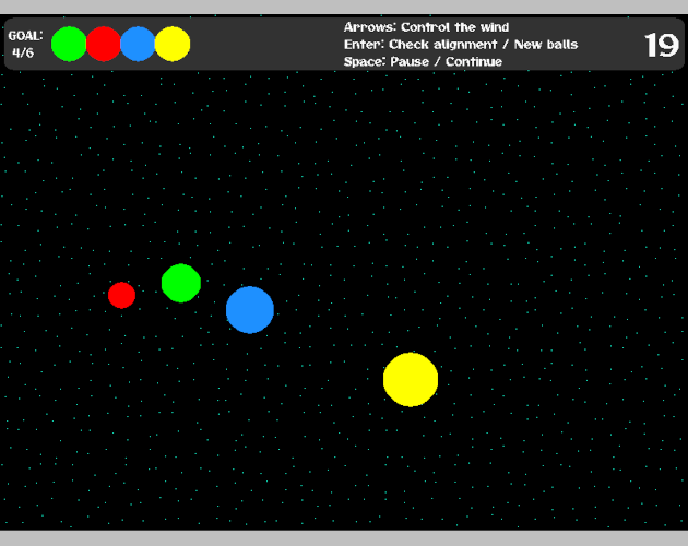 Games like Balls in the wind