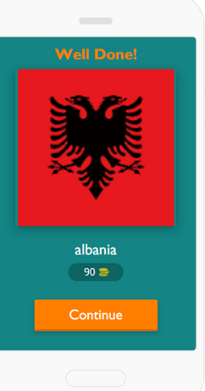 Country flags of the world screenshot