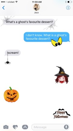 Halloween Stickers from Halloween Solitaire screenshot