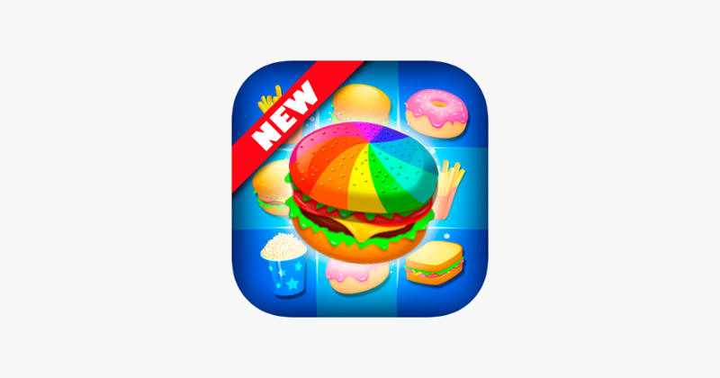 Match 3 Burger HD: Delicious Food Mania Game Cover