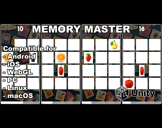 Games like Memory Master - Unity Game Source Code