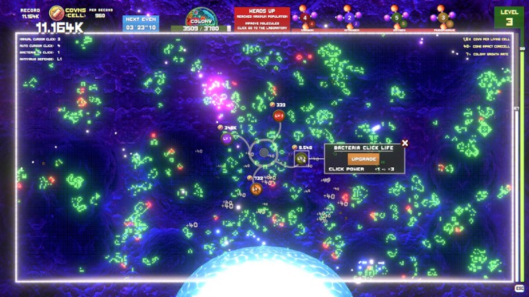 SynthetiCell BioClicker screenshot