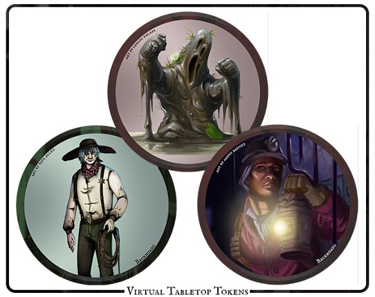 46 Tokens for Backroads: American Gothic Horror Tabletop Roleplaying Image