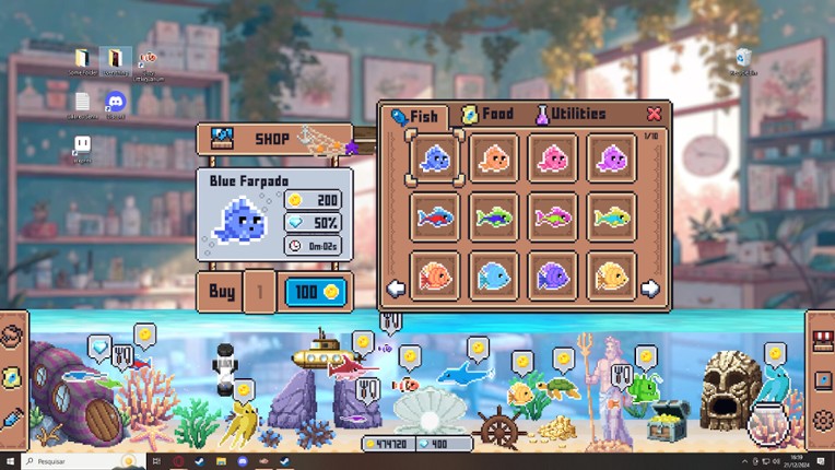 Cozy Littlequarium screenshot