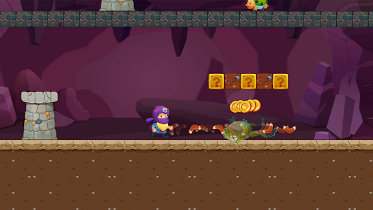 Bin's Adventure - running game screenshot