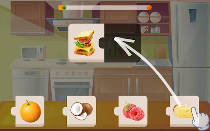 Puzzle for kids - learn food screenshot