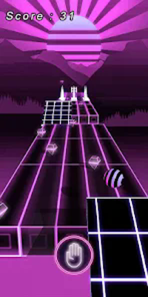 Neon Rolling Ball Image