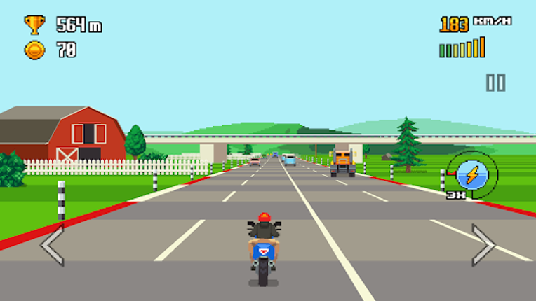 Retro Highway - Bike Racer Image