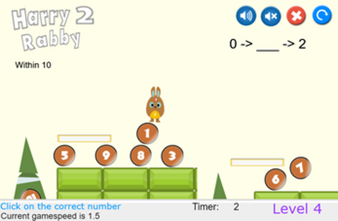 HarryRabby 2 Elementary Math - Missing number in a sequence screenshot