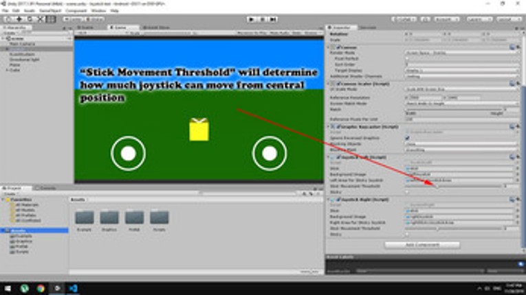 Joystick Movement And Rotation Controls - Unity screenshot
