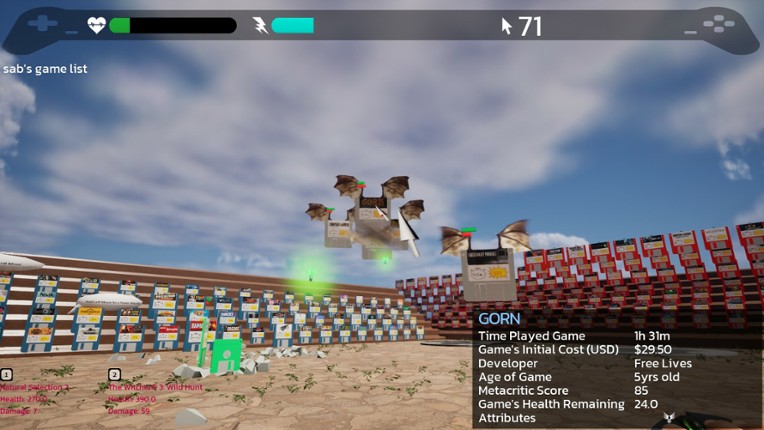 Game Quest: The Backlog Battler screenshot