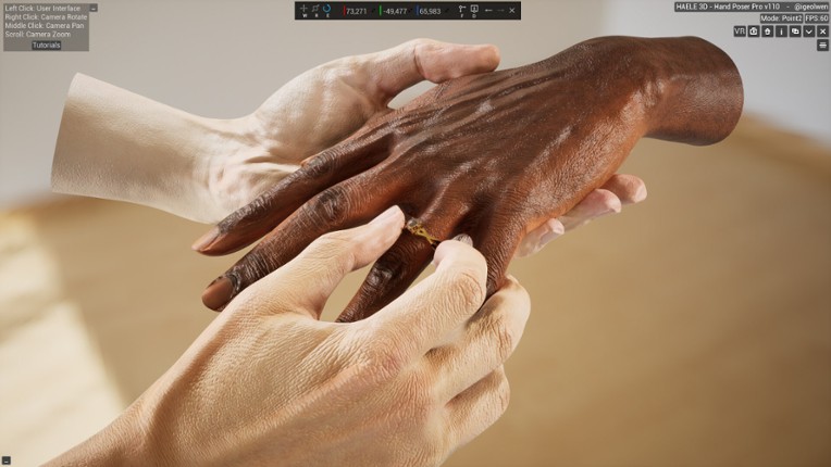 HAELE 3D - Hand Poses Pro - Drawing References screenshot