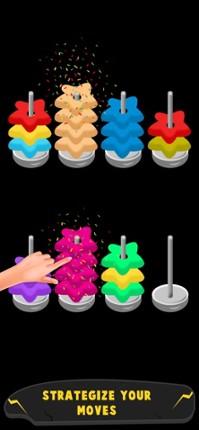 Hoop Stack Game - Color Sort screenshot