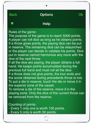 Jeu de dés 5000 screenshot