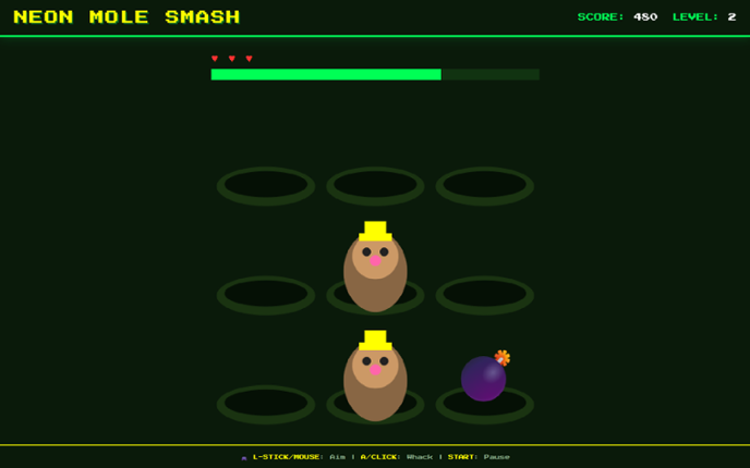Neon Mole Smash Image
