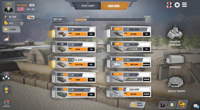 War Clicks screenshot
