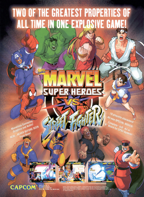 Games like Marvel Super Heroes vs. Street Fighter