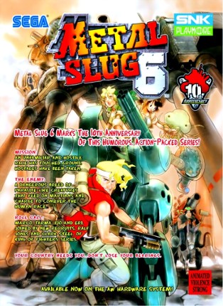 Metal Slug 6 Game Cover