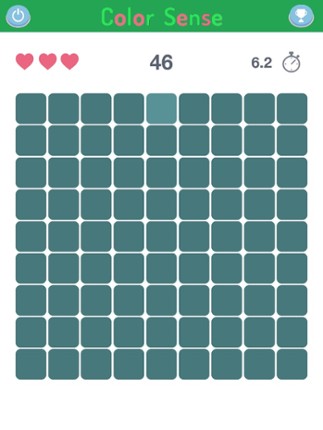 Color Sense - Eye Test, Check Your Vision, Kuku Kube Color Tiles screenshot