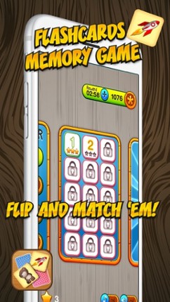 Flash Cards Memory Game – Educational and Fun Activity Challenge to Match Card Pair.s screenshot