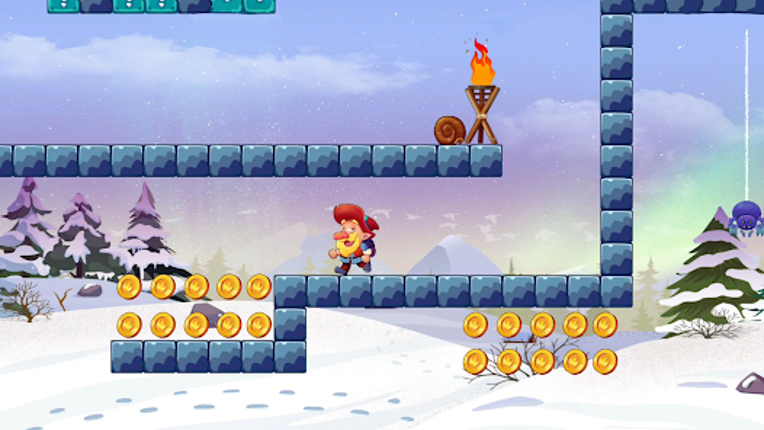 Bin's Adventure - running game screenshot
