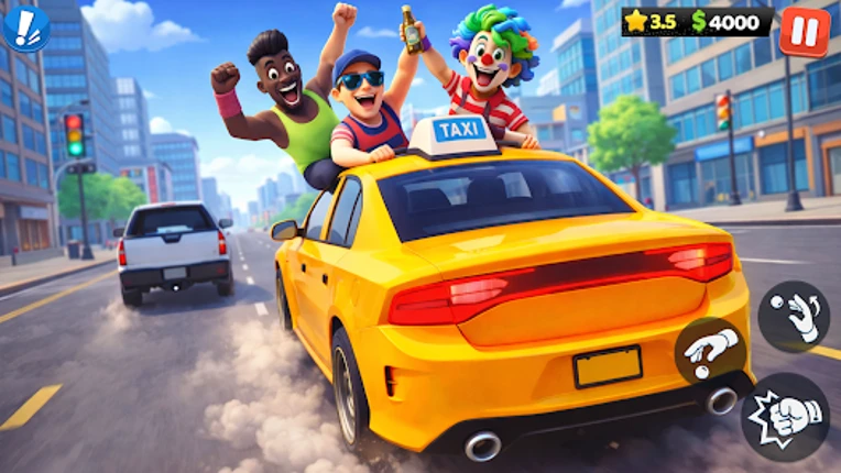 Taxi Driver: Crazy City Game screenshot