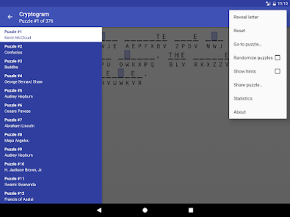 Cryptogram - puzzle quotes Image