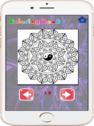 Mandala Fantasy Coloring For Adults-free Image