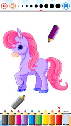 Pony Coloring Book for kids - My Drawing free game Image