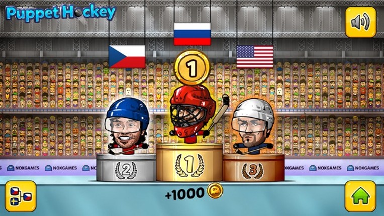 Puppet Ice Hockey: Championship of the big head nofeet Marionette slapshot stars Image