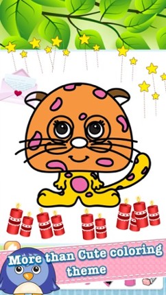 Safari Animals Drawing Coloring Book - Cute Caricature Art Ideas pages for kids screenshot