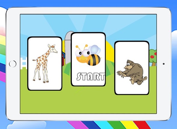 Baby animals first words fun learning education game Image